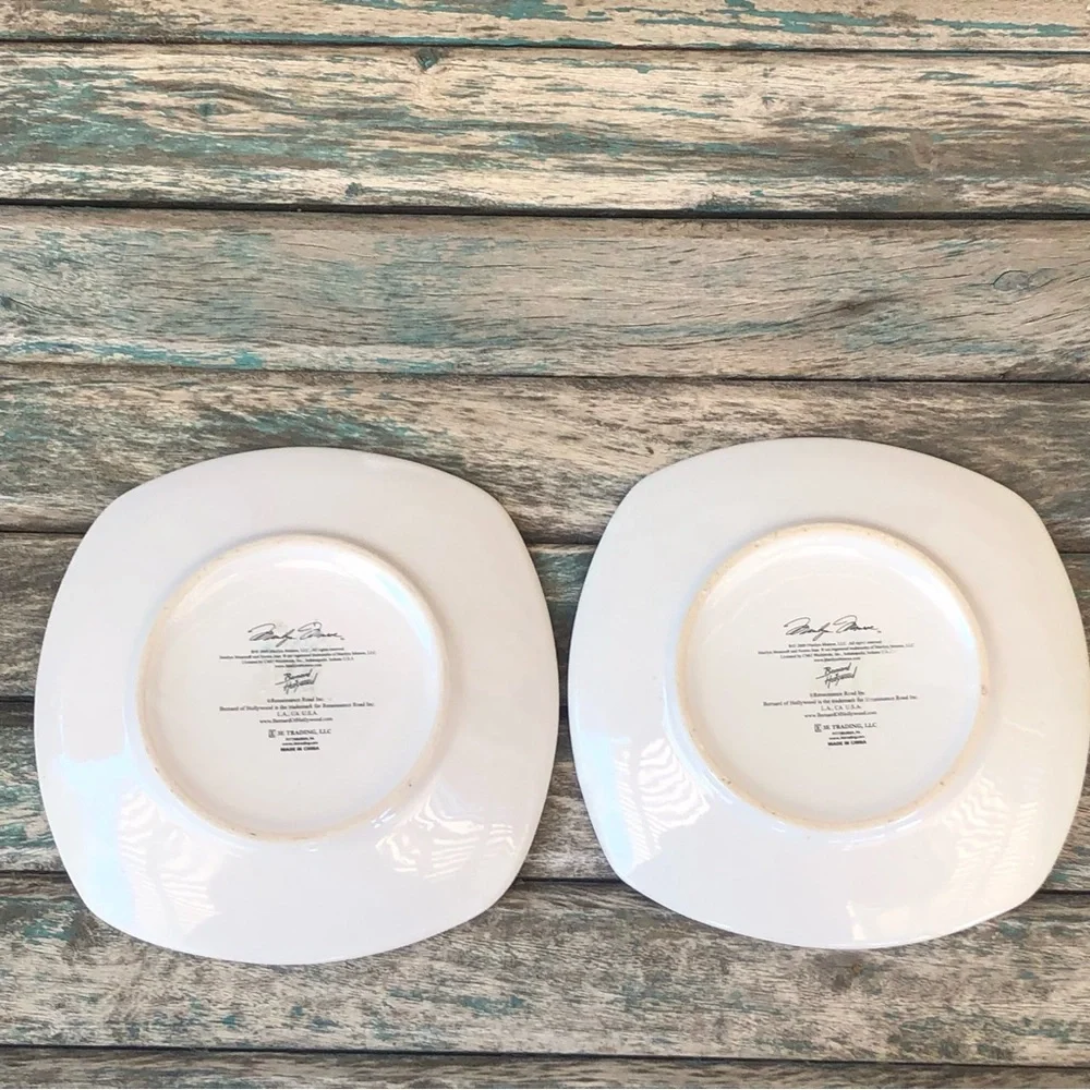 2 Marilyn Monroe Collectors Plates Bernard Of Hollywood - Picture 6 of 10